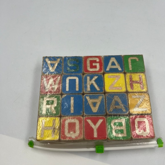 Vintage Disney Wooden Blocks Characters Alphabet Numbers 3 Sided - Picture 5 of 8